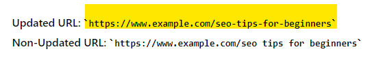Use web address with Hyphens to Separate Words